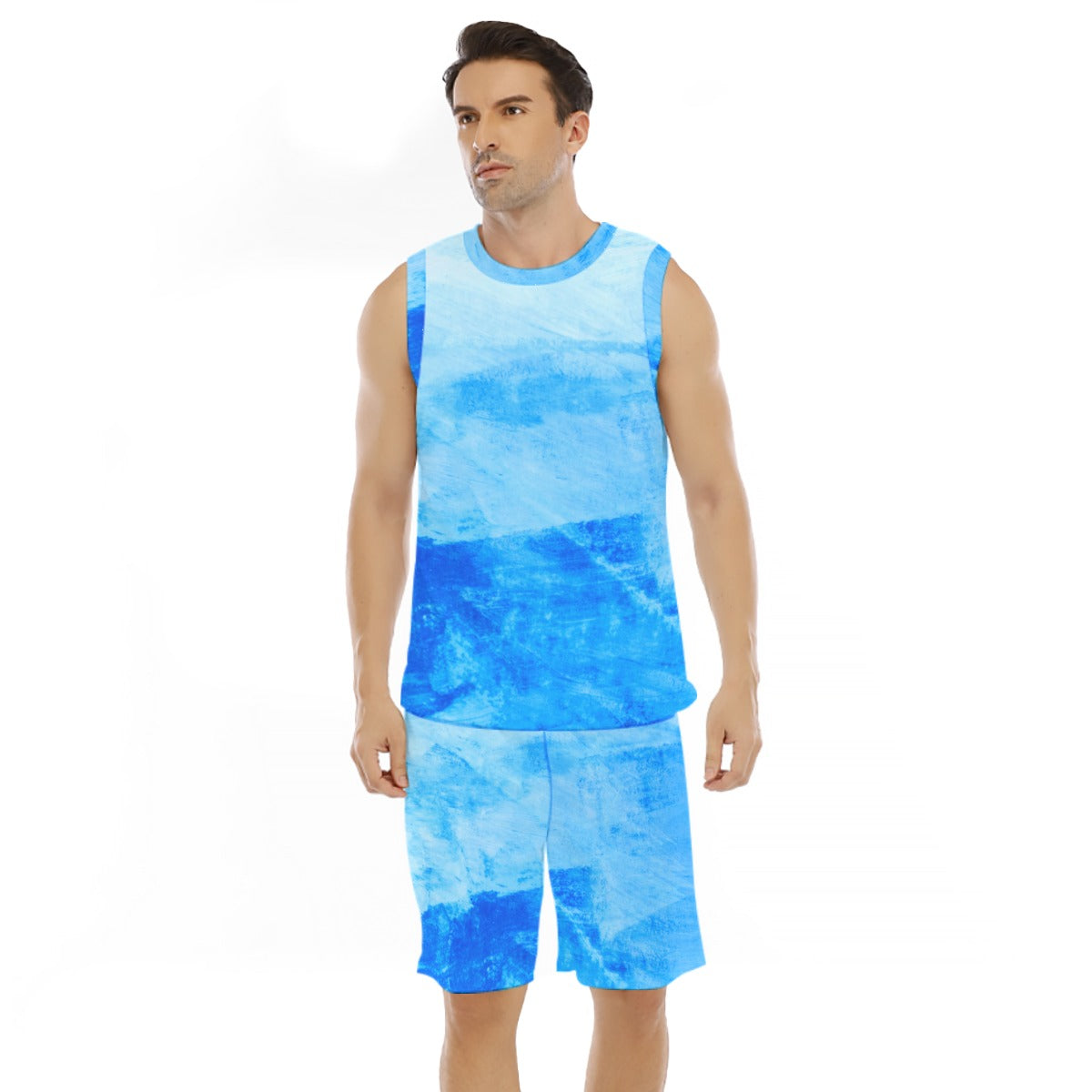 Dive into Style with the All-Over Print Men's Basketball Suit ๐