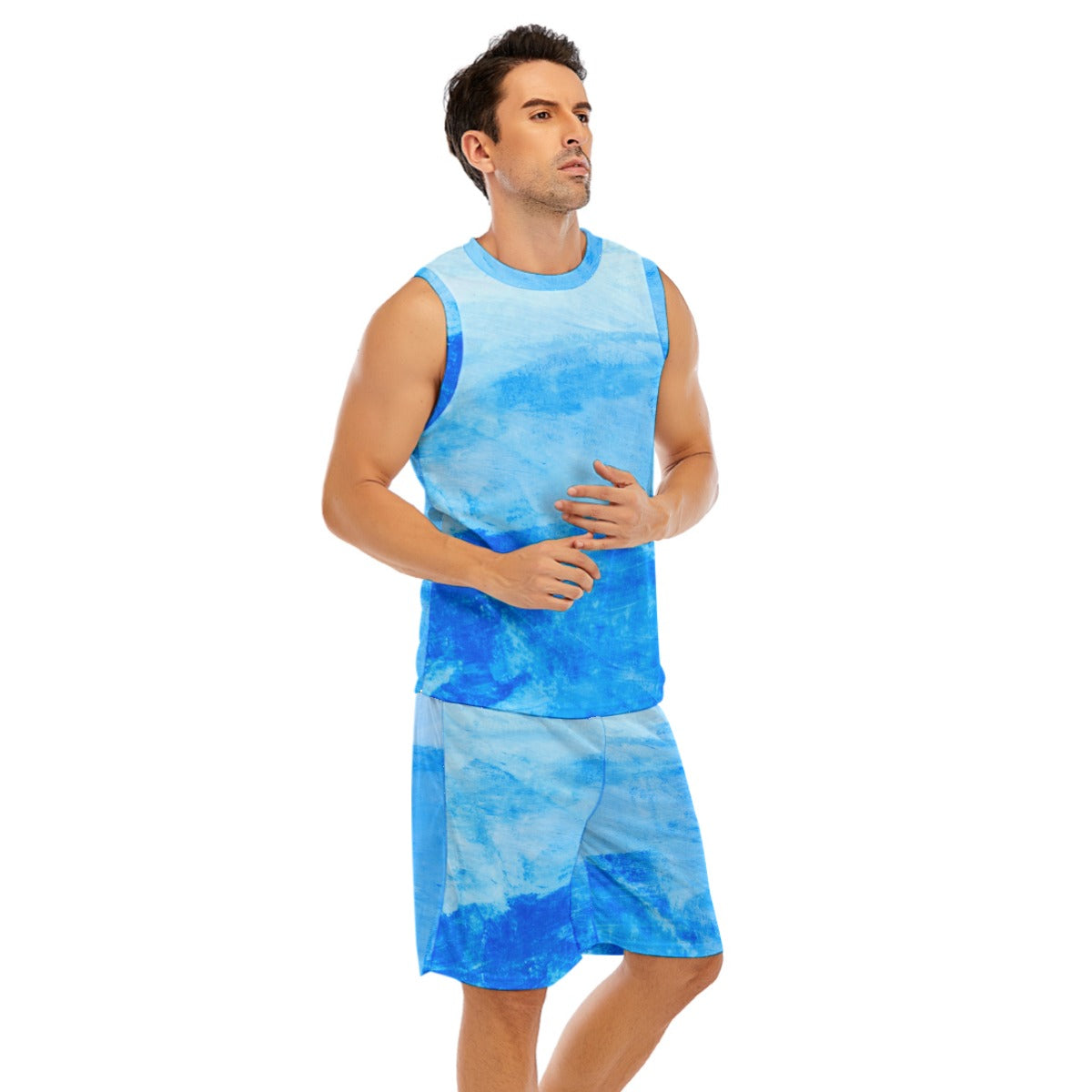 Dive into Style with the All-Over Print Men's Basketball Suit ๐