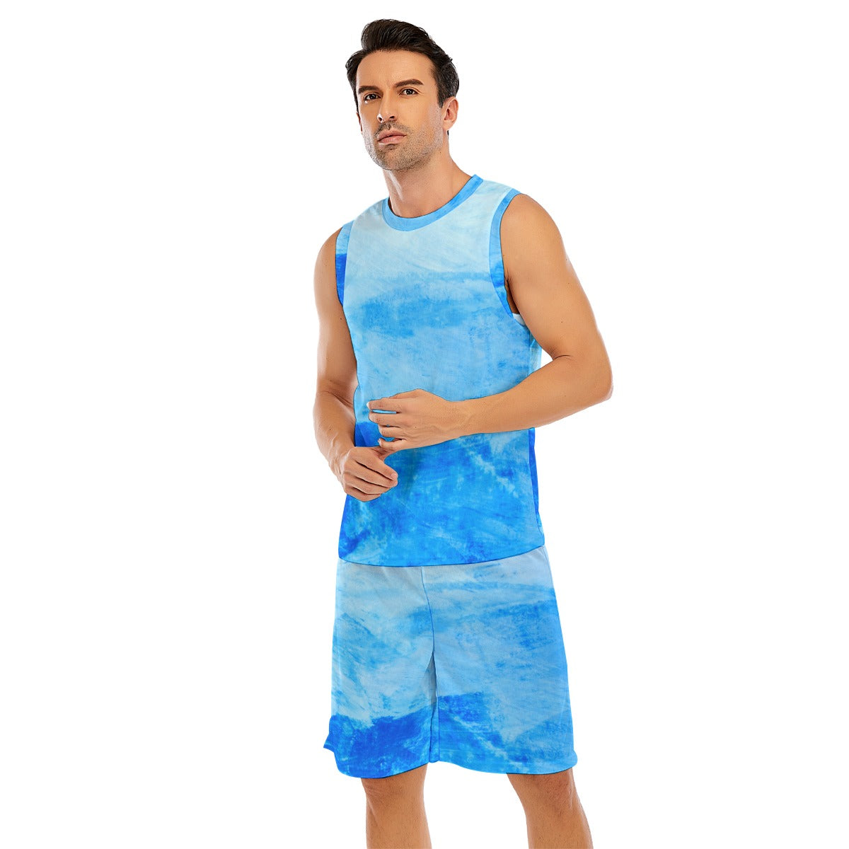 Dive into Style with the All-Over Print Men's Basketball Suit ๐