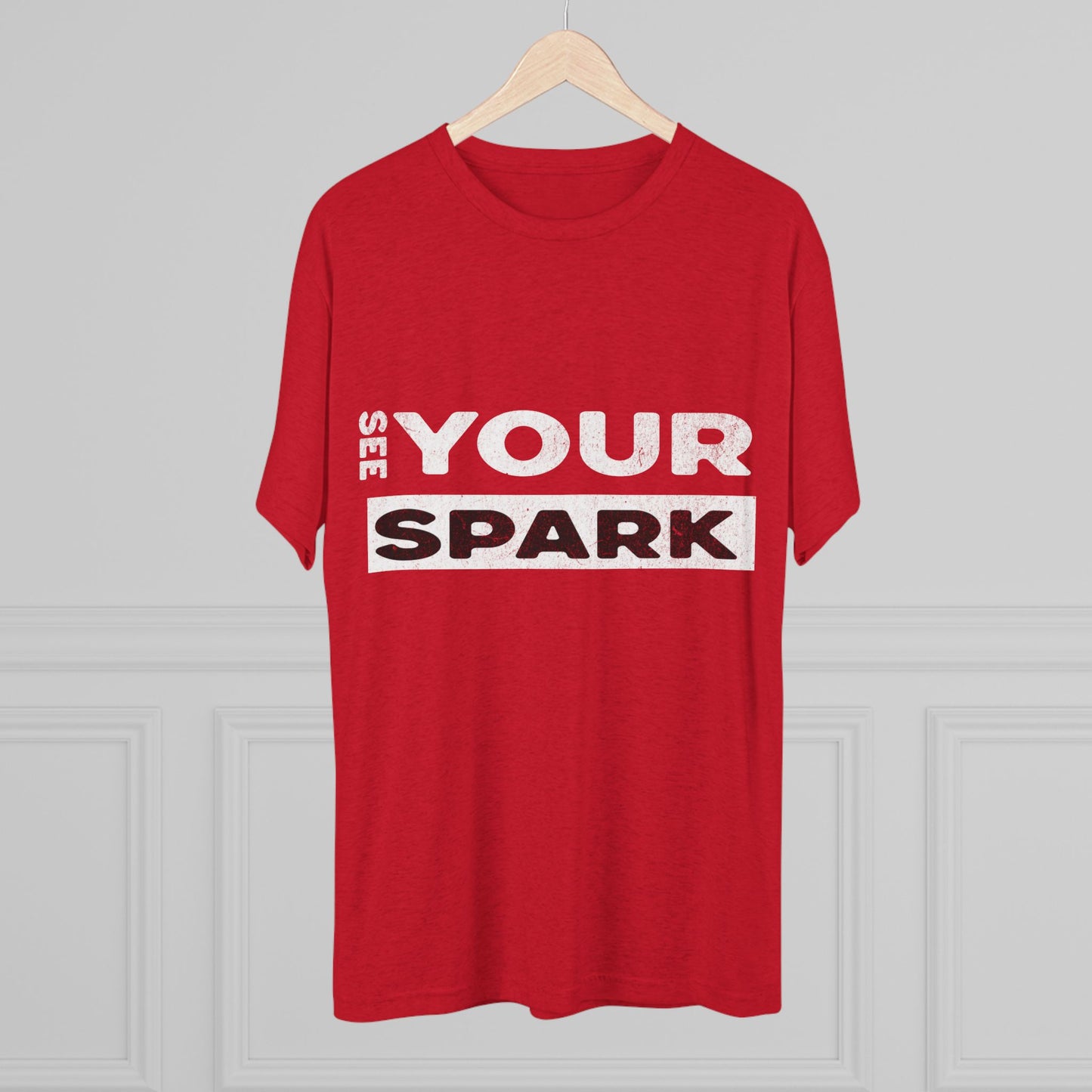 Unleash Your Inner Radiance with the "See Your Spark" Unisex Tri-Blend Crew Tee ✨