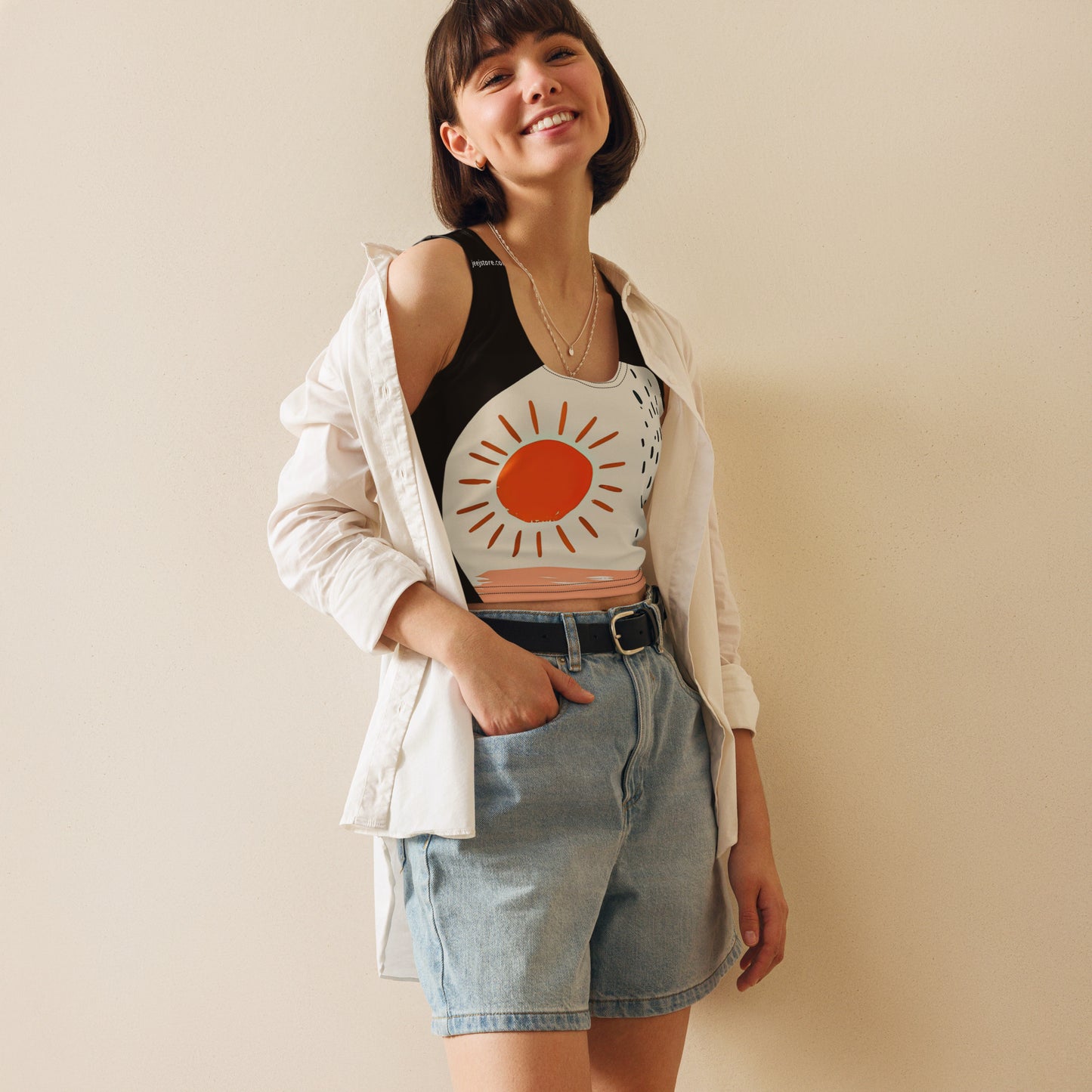 stretch crop top