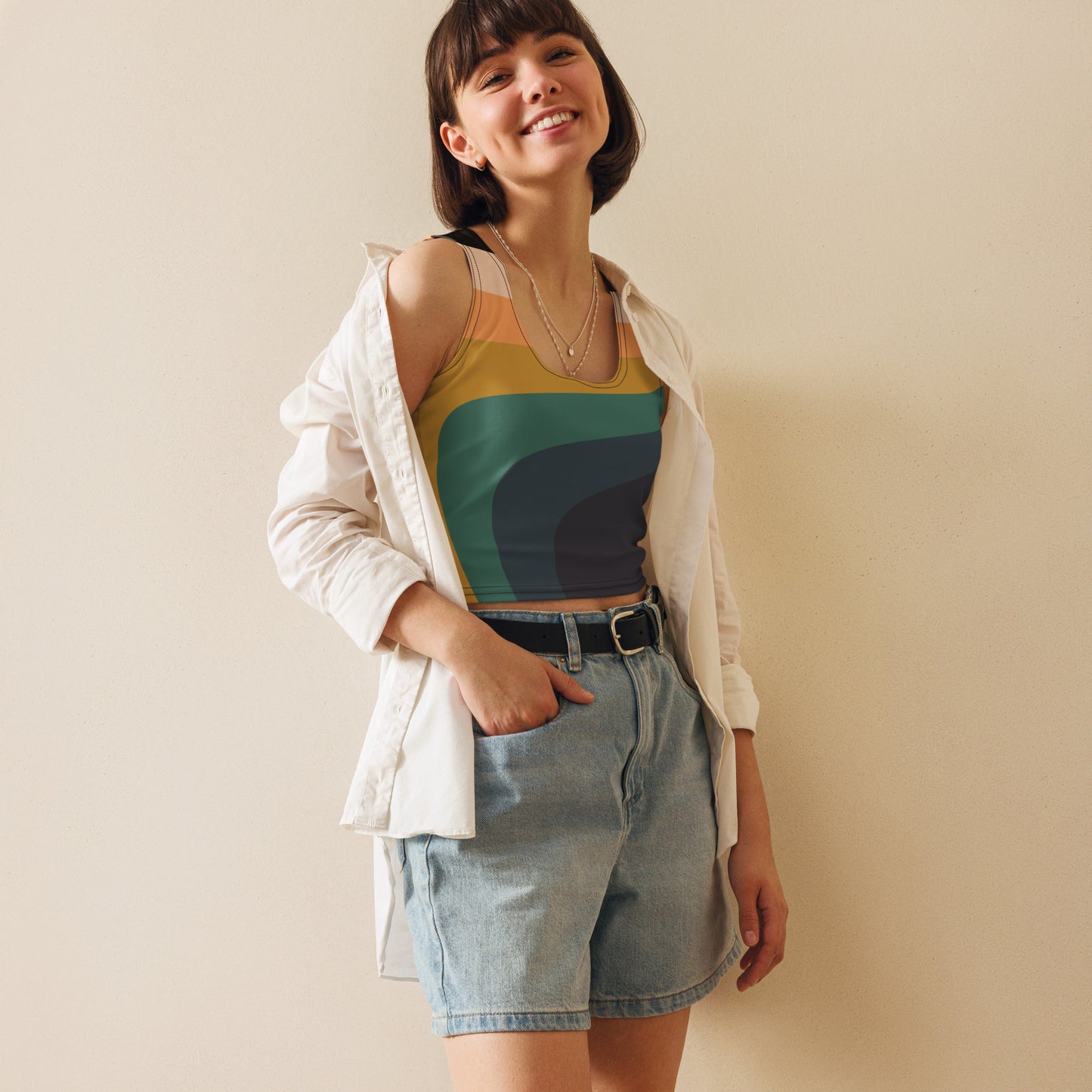 colorful crop top