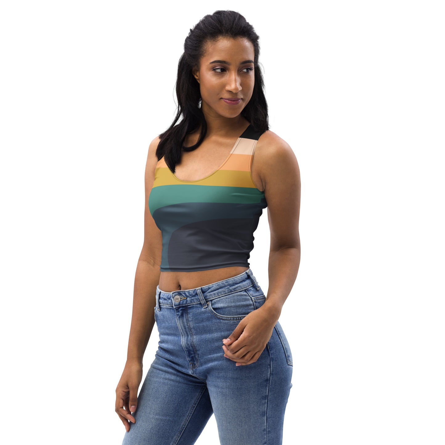 colorful crop top