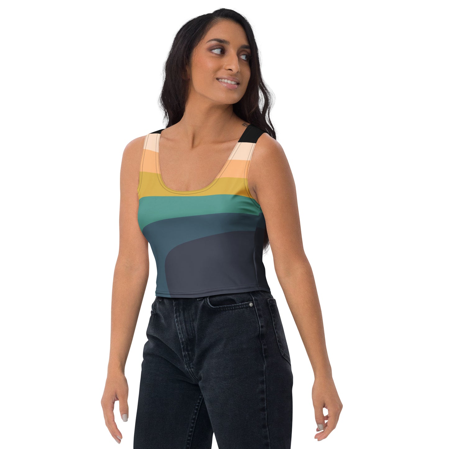 colorful crop top