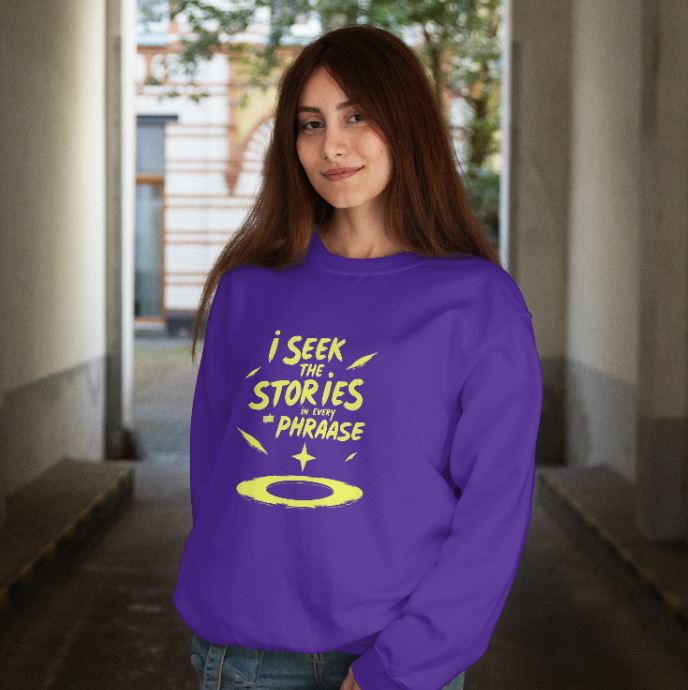 PURPLE WOMEN'S SWEATSHIRT