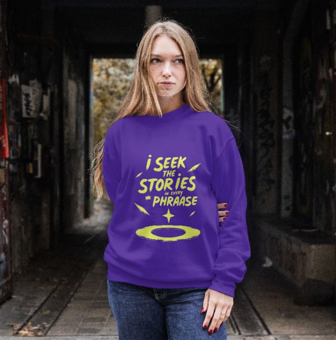 PURPLE WOMEN'S SWEATSHIRT