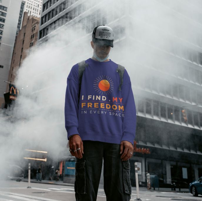 Space freedom sweatshirt