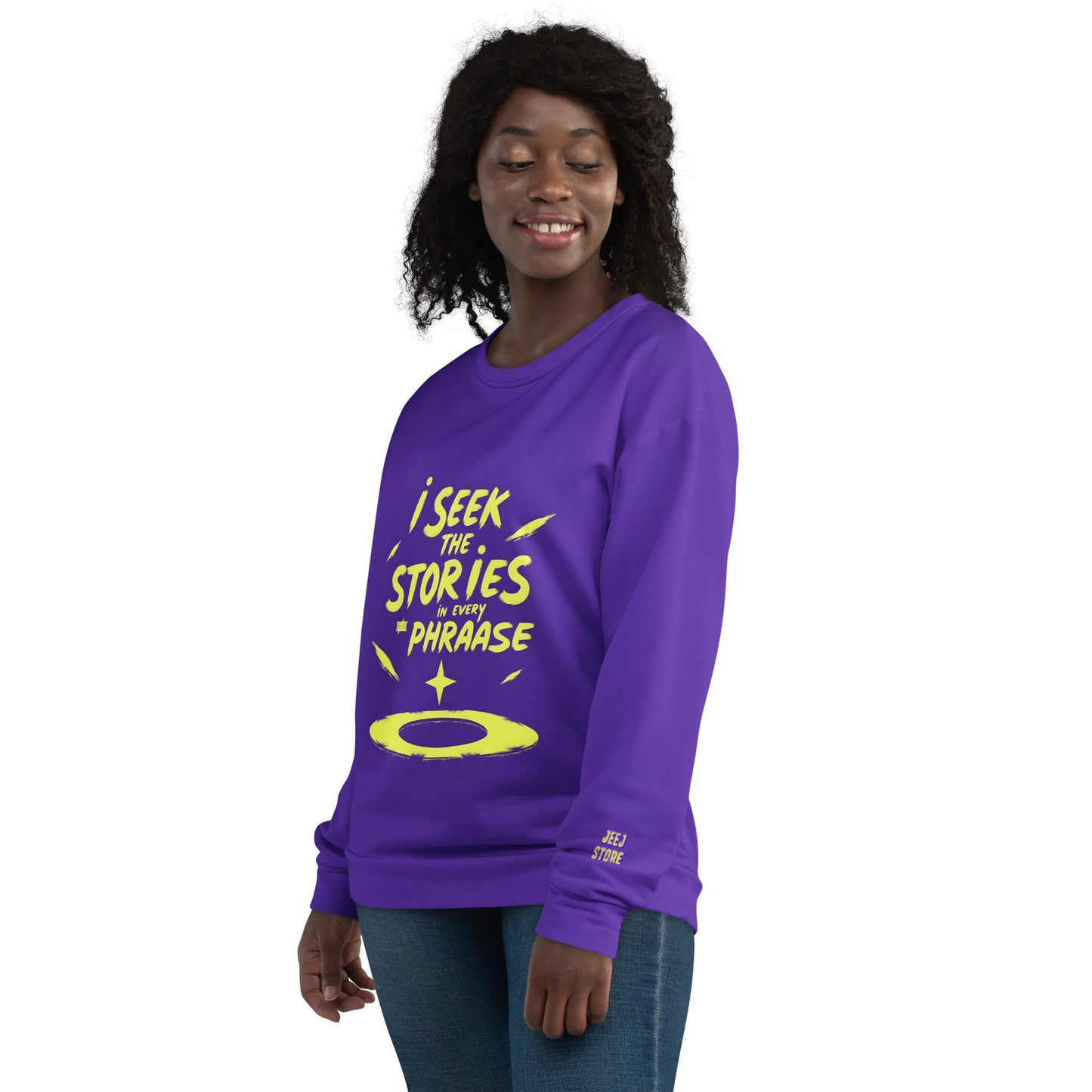 PURPLE WOMEN'S SWEATSHIRT