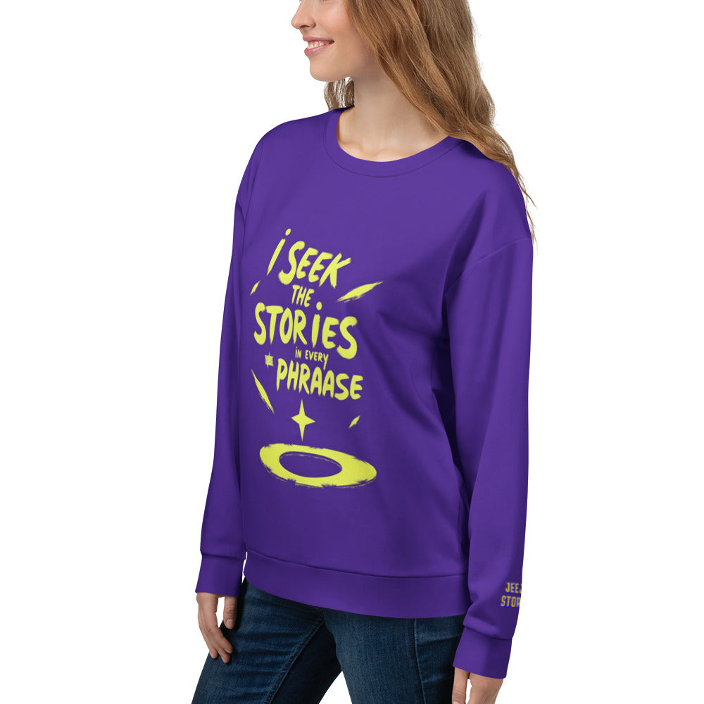 PURPLE WOMEN'S SWEATSHIRT