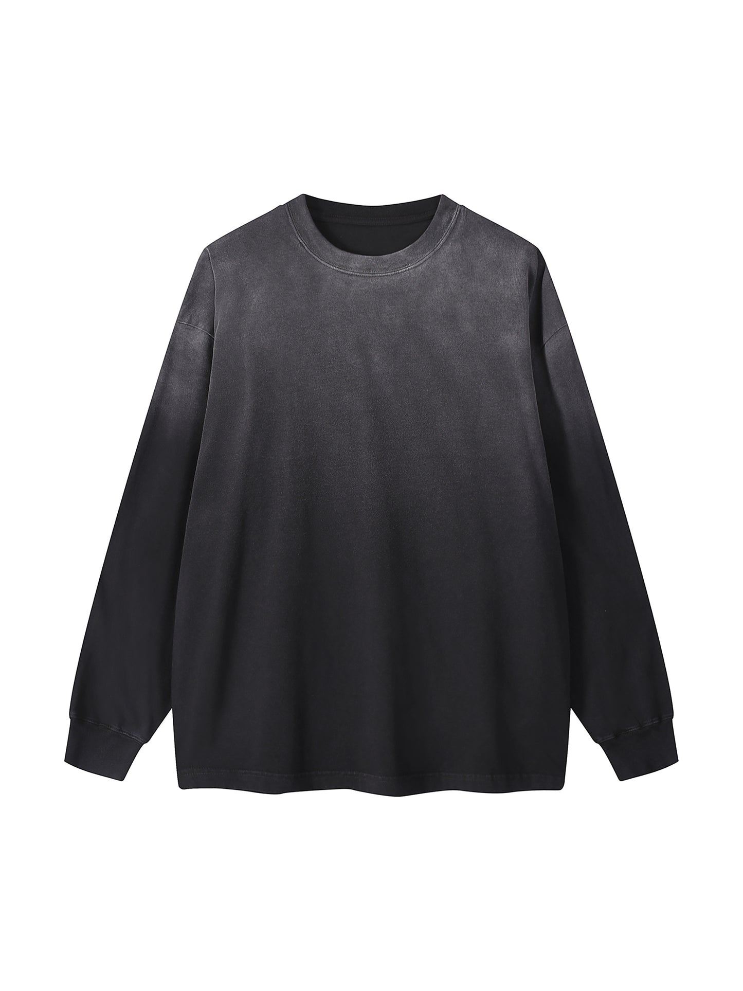 T-shirt, Long Sleeve,Gradient,Vintage Wash,Unisex,Apparel