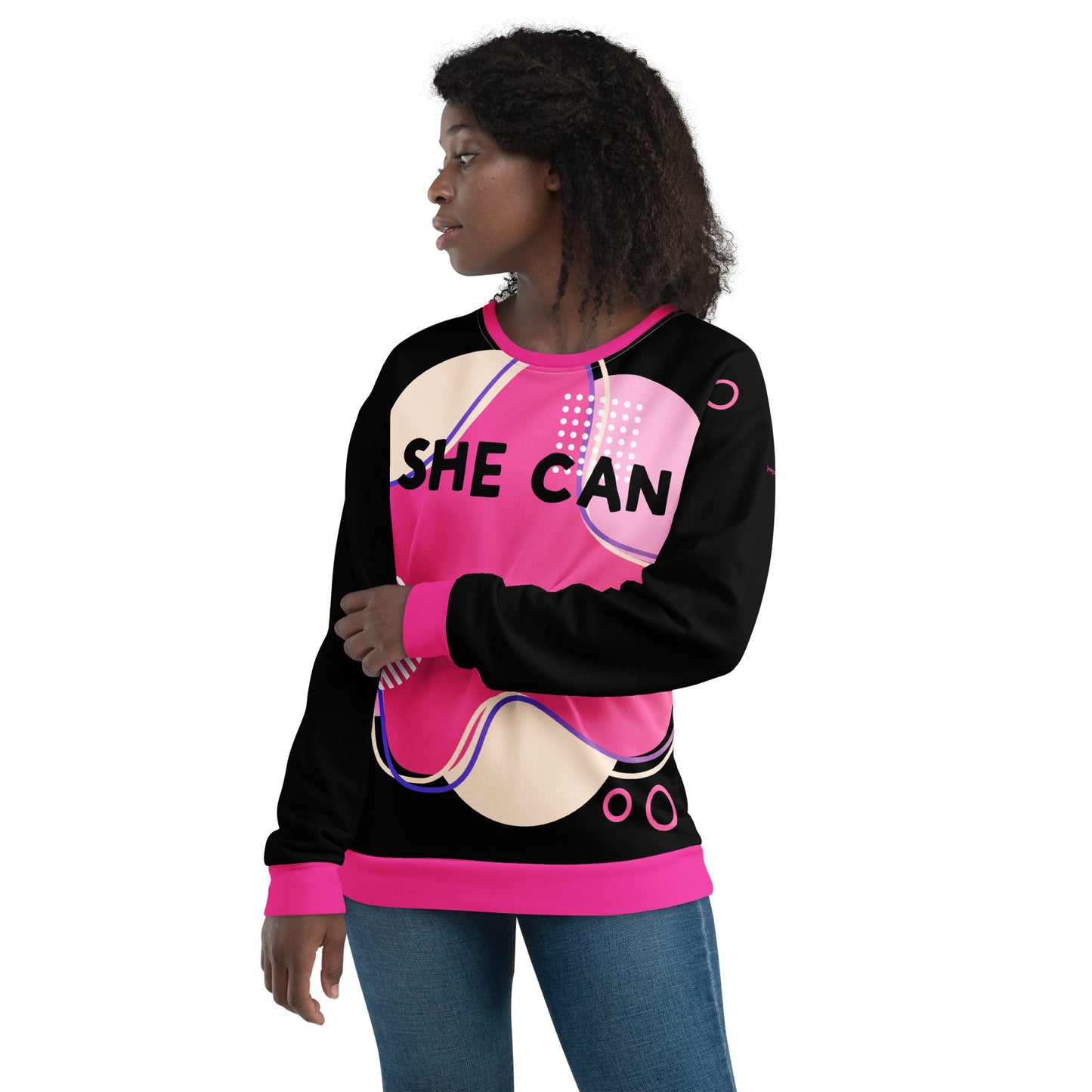 Woman Black Sweatshirt