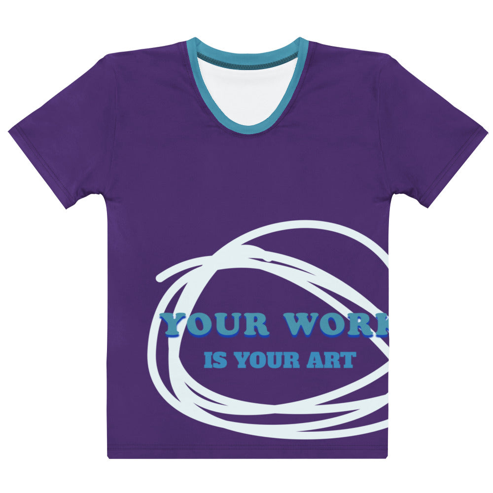 Unique Women's T-shirt: Your Word Is Your Art! 💜🎨